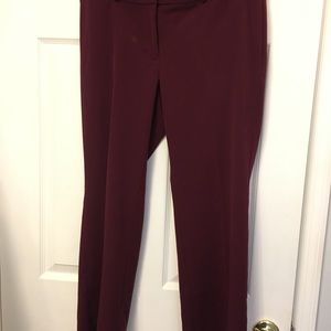 Burgundy LOFT dress pants